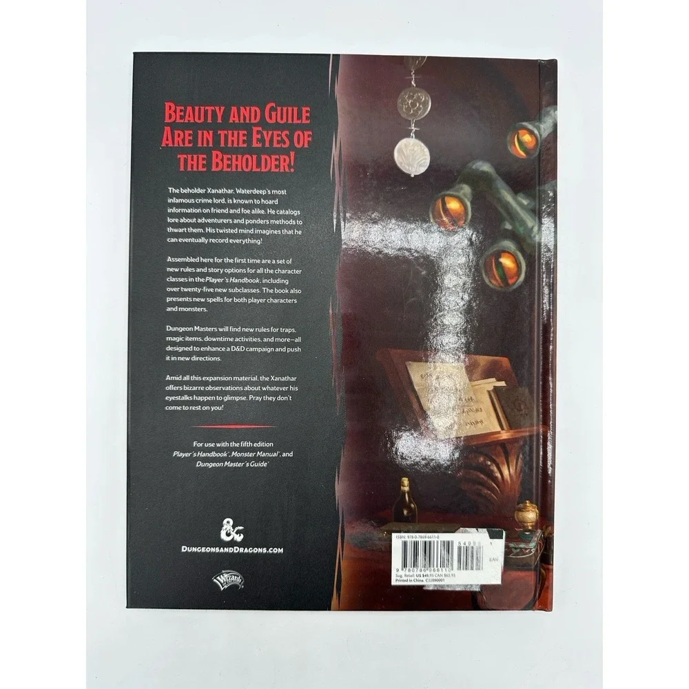D&D 5e Xanathar's Guide to Everything Hardcover Wizards of the Coast 2017